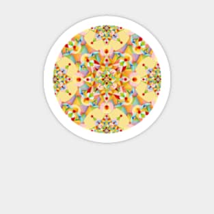 Pastel Rainbow Mandala Sticker